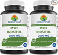 Brieofood Myo Inositol 2000 mg per Serving - 60 Tablets - 3rd Party Lab Tested (Pack of 2)