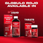 Globulo Rojo Iron Supplement - Liquid Dietary Supplement with High Potency Iron & B Vitamins (Vegan) (16 Fl Oz (Pack of 1))