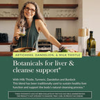 Gaia Herbs Liver Cleanse - Liver Health Support Herbal Supplement with Milk Thistle, Burdock, Turmeric, Dandelion & More* - 60 Vegan Liquid Phyto-Caps (30 Servings)
