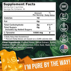 2 Pack - JOYLI L-Tyrosine Gummies 1000MG – Sugar-Free Vegan Focus Supplement & Mood Support for Kids & Adults – 500mg Per Gummy – Sleep Gummies for Memory, Energy & Wellness – 60 Pcs per Pack
