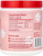 Peach Perfect Creatine for Women – Micronized Creatine Monohydrate Powder with BCAA & Collagen for Glute Strength Support, Boost Energy, Focus, Strength, and Endurance – Unflavored, 30 Servings