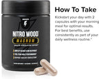 InnoSupps Nitro Wood Magnum – Nitric Oxide Booster for Men – Supports Blood Flow, Circulation & Male Performance – Stamina, Endurance & Size Support – 60 Veg Capsules