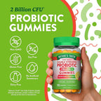 Nature's Truth Daily Probiotic Gummies | 2 Billion CFU | 90 Count | Raspberry Lemon Flavor | Non-GMO & Gluten Free Supplement