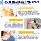 2 Fl Oz Magnesium Oil Spray - Pure & Organic - High Concentration Magnesium - Non-GMO, Gluten-Free - Easy to Absorb (1pc)