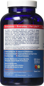 Fish Oil Capsules, Omega Sufficiency by Innate Choice, Strawberry Lime 240 Capsules