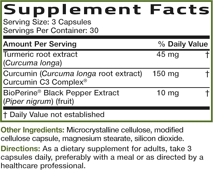 Bronson Turmeric Curcumin Extra Strength - Antioxidant, Joint & Digestion Support with BioPerine, Non-GMO, 90 Vegetarian Capsules