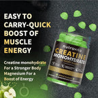 Nutravita NSF Certified Creatine Gummy - Creatine Monohydrate Gummies for Men & Women-5g of Creatine Monohydrate per Serving - Sugar Free,Vegan, Apple Flavor, 120 Count