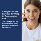 Carlson - Elite EPA Gems, 1000 mg EPA Fish Oil, Wild-Caught, Norwegian Fish Oil Supplement, Sustainably Sourced, Helps Maintain Healthy Triglyceride Levels, 60 Softgels