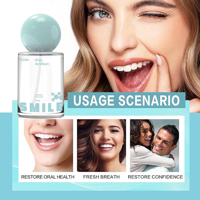Probiotic Oral Spray for Long-Lasting Freshness, Alcohol-Free Oral Spray with Probiotics for Breath Care, Improve Oral Health, Cool Breath Probiotic Spray, Convenient Travel Sized Breath Spray (2pcs)