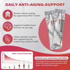 NAD+ 1000mg Liquid Packets Supplement - Premium Nicotinamide Riboside & Resveratrol for Cellular Energy,Advanced NAD Booster for Men & Women (90 Pocket)