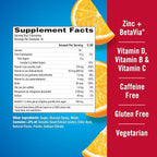 Emergen-C Immune+ Triple Action Immune Support Gummies, BetaVia (R), 1000mg Vitamin C, B Vitamins, Vitamin D and Antioxidants, Super Orange, Back to School Essentials - 45 Count