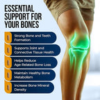 Nature's Nectar Bone & Joint Supplements for Men & Women – Supports Bone Health, Strength & Growth with Calcium, Vitamin D, Magnesium & Strontium – Bone Builder Formula for Maximum Absorption –90 Caps