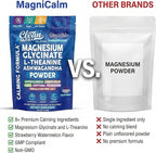 Magnesium Glycinate Powder Supplement + L Theanine Ashwagandha Glycine Apigenin Lemon Balm GABA 5HTP Pink Salt Potassium L Tryptophan Calcium | Powdered Sleep Aid Calm Trace Minerals Vitamin