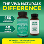 Viva Naturals Pycnogenol - 100mg French Maritime Pine Bark Extract – Supports Circulation, Antioxidant-Like Activity, Joints & Immune Health and Function – 60 Veggie Capsules