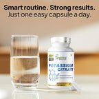 Potassium Citrate 500mg-192mg Elemental Potassium Per Serving-Non-GMO-180 Vegan Capsules