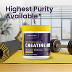 Healthy Origins® Performance Creatine with Creapure®, Unflavored Micronized Powder, Supports Muscle Function, Energy & Recovery, 21.2oz (600g), 120 Servings