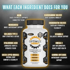 10-N-1 Joint Support Hydrolyzed Collagen,MSM, Hyaluronic Acid, Glucosamine,Chondroitin & More- Targets Joint Discomfort, Improves Mobility & Flexibility 320 Caps for Men & Women Made in USA