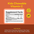 Natural Factors, Kids Chewable Vitamin C 500 mg, Supports Immune Health, Bones, Teeth and Gums, Peach, Passionfruit and Mango, 90 Wafers