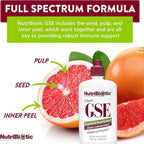NutriBiotic – GSE, 4 Oz Liquid | The Original Grapefruit Seed Extract Premium Concentrate with Bioflavonoids | Vegan, Gluten Free, Non-GMO