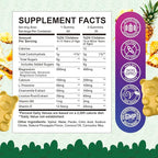 2 Pack Kids Magnesium Gummies, Magnesium Glycinate Gummies for Kids & Adults with L-Theanine, Chamomile, Licorice, Vitamin D, B6 for Sleep, Relaxation, Brain & Muscle, Sugar Free Pineapple