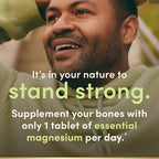Nature's Bounty Magnesium Supplements 500mg Tablets, Support Bone & Muscle Health, 200 Count (Pack of 2)