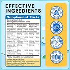 Kids Magnesium Glycinate Liquid Drops, Magnesium for Kids with Calcium, Zinc, L-Theanine, Vitamin D3 K2, C for Sleep, Relaxation, Calm, Focus, Brain,Mood, Bones & Muscles - Pineapple Flavor 2 Pack