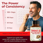 HornyGoatWeed for Men (1000mg per Serving) – Male Enhancing Supplement w/ Maca Root, Tongkat Ali, Saw Palmetto, Panax Ginseng, Tribulus Terrestris & L-Arginine for Energy, Drive & Strength, 120 Count