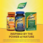 Nature's Way Alive! Men’s 50+ Premium Gummy Multivitamin, Supports Healthy Heart, Brain & Muscle Function*, B-Vitamins, Vegetarian, Grape, Orange and Cherry Flavored, 75 Gummies, (Pack of 2)