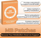 MB Patches | Plant-Based Daily Vitality & Balance Support | Citrus & Green Tea Botanical Blend | Vegan Wellness Patches – 30 Count