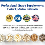 Patient One Pycnogenol OPC Complex 300mg | Supplement to Support Vascular Health and Healthy Aging* | French Maritime Pine Bark and More | 60 Capsules