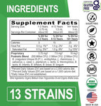 Organic Liquid Probiotic Drops Supplement - Organic Probiotics for Kids, Women & Men, Digestive Gut Health - Vegan Acidophilus Probiotics, Kid Flora Toddler Liquid Probiotic for Kids, Womens, Men 2 Oz