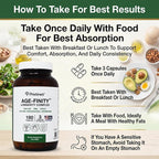 Age Finity NAD & NR Cellular Optimzation Mitochondrial Supplement - NAD, Nicotinamide Riboside, TMG, CoQ10, GlyNAC, Resveratrol, Spermidine - Cellular Longevity - 3rd Party Tested Glass Bottle
