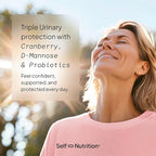 UTI D Mannose with Cranberry & Probiotics for Women | 3 in 1 Supplement, Supports Urinary Tract Health & PH Balance | Effective & USA Made | Vegan, Non-GMO (60 Capsules)