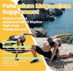 Potassium Magnesium Gummies,Potassium Supplement w/Ashwagandha,High Absorption Magnesium Glycinate,B6,D3,Potassium Citrate for Leg Cramps,Muscle,Electroyte for Adults Kids,Sugar-Free, 120 Gummies