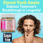 1500mg NAD+ Sugar Free Gummies | NAD + Plus NR TMG ALA Trans-Resveratrol Fisetin Supplements | Nicotinamide Riboside Trimethylglycine Alpha Lipoic Acid Betaine Pills Capsules Tincture Supplement Alt