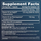 ProHealth Vitamin D3 + K2 | 90 Capsules | Bioactive VegD3® & MK-7 for Bone, Heart & Immune Support | Non-GMO, Triple Lab-Tested, USA GMP-Certified