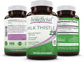 PURELY beneficial Organic Milk Thistle Capsules, 50:1 Milk Thistle Extract, Liver Cleanse & Antioxidant Support, 120 Veg Capsules, Vegan & Non-GMO