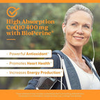 Doctor's BEST High Absorption CoQ10, Heart & Energy Support, USP Verified, Naturally Fermented CoQ10, Non-GMO, Gluten Free, Soy Free, Vegan 60 Veggie Caps