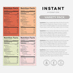 Instant Hydration Electrolytes Powder Packets - Variety Pack - Zero Sugar - Keto, Vegan, Gluten-Free, Non-GMO - Boost Recovery, Brain Function, Muscle & Tissue Health - 12 Sticks
