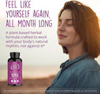Happy Healthy Hippie Hormone Balance for Women — PMS Support & PMDD, Mood, Cycle Regularity — Chasteberry Supplements with Maca, Dong Quai, Black Cohosh — Vegan, Non-GMO, 60 Capsules