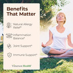 Quercetin with Bromelain Turmeric Curcumin Supplement – Allergy Relief, Immune & Joint Support – Organic Turmeric Supplement w/Bioperine for Enhanced Absorption, 180 Quercetin 500mg Capsules