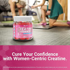 Creatine for Women Gummies, Micronized Creatine Monohydrate + Myo-Inositol, Collagen Peptides, BCAAs, Hyaluronic Acid, Vitamin B6 B12, Zinc for Enërgy, Föcus, Hörmonal Balance, Sugar Free, 120 Counts