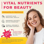 Liquid Biotin and Collagen Peptide Complex with Keratin, Hyaluronic Acid, MCT Oil, Zinc, Vitamins B6, B7, B12, A, C, D3, E - Hair, Skin, and Stronger Nails Supplement for Women and Men