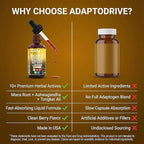 Clean Nutra Organic Maca Root Liquid Drops with Ashwagandha, Fenugreek, Beet Root and L-Arginine Liquid Multivitamin for Women and Men - Adapto Drive