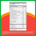 SmartyPants Organic Kids Multivitamin Gummies: Omega 3 (ALA), Vitamin D3, C, Vitamin B12, B6, A, K & Zinc for Immune Support, Biotin, Vegetarian, Three Fruit Flavors, 120 Count (30 Day Supply)
