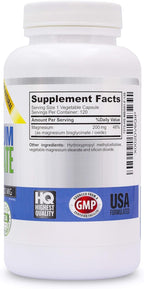 Magnesium Bisglycinate 200mg - 100% Chelated Capsules for Superior Absorption - Gentle Formula, No Laxative Effect - Sleep Energy Cramps Muscle Support - Fully Reacted & Buffered