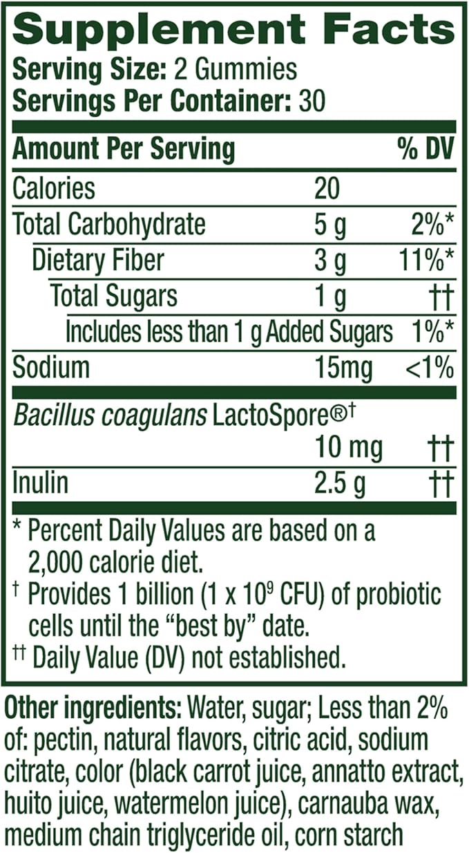 Align Dualbiotic, Prebiotics and Probiotics for Women and Men, Probiotics for Digestive Health, Prebiotics Help Nourish Good Bacteria, Natural Fruit Flavors, 60 Probiotic Gummies (Pack of 12)