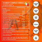 10-in-1 Soursop Graviola with Sea Moss Gummies, Soursop Leaves Extract with Vitamin C, Zinc for Immunity and Antioxidant, Gluten Free, Vegan 60 Gummies 2Pack