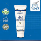 Natural Path Silver Wings 250ppm Silver Herbal Ointment - Nourishing and Moisturizing Skin Care 0.75oz
