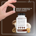 Lions Mane Mushroom Supplement with Turkey Tail Reishi Cordyceps Chaga with Marshmallow Root - 2-Pack